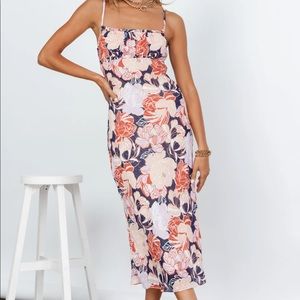 GIRLY THINGS MIDI DRESS PINK